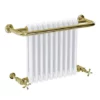 Bromley Vintage Gold Traditional Wall Hung Towel Rail Radiator (742 x 492mm) -Cheap Bathroom Heating Store VGTWMR1 p