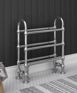 Chatsworth Traditional 778 x 683mm Chrome Freestanding Towel Rail