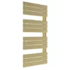 Venice Pannello Offset Heated Towel Rail - Brushed Brass (1130 x 500mm) -Cheap Bathroom Heating Store VPTR115BB p