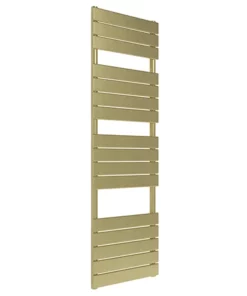 Venice Pannello Heated Towel Rail - Brushed Brass (1512 x 500mm)