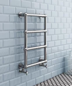 Chatsworth Traditional 748 x 498mm Chrome Heated Towel Rail