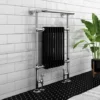 Aston Traditional Heated Towel Rail (Black & Chrome)