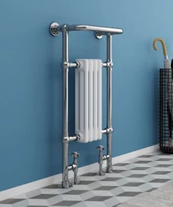 Mayfair Traditional Chrome Heated Towel Rail H965mm x W495mm