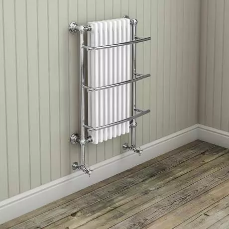 Yale Traditional Wall Hung Towel Rail Radiator (inc. Valves + Electric Heating Kit) 4 Yale Traditional Wall Hung Towel Rail Radiator (inc. Valves + Electric Heating Kit) - Image 2